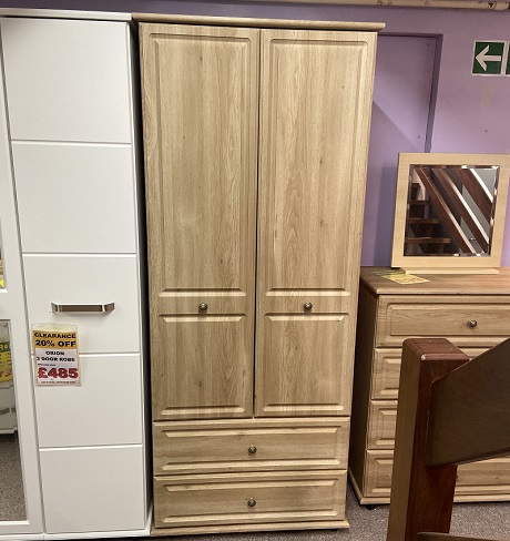 Opera 2 Door Combination Wardrobe