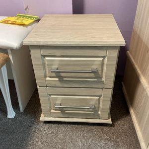 Elise Elm 12D 2 Drawer Bedside