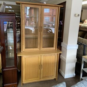 Nathan Harwood Oak Display Cabinet (Ref: 30218)
