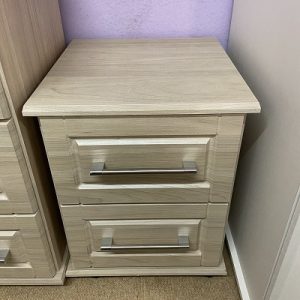 Elise Elm 2 Drawer Bedside