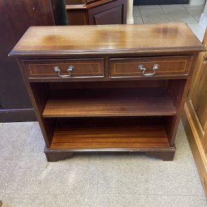 Mahogany 2 Drawer Bookcase (Ref: 30216)