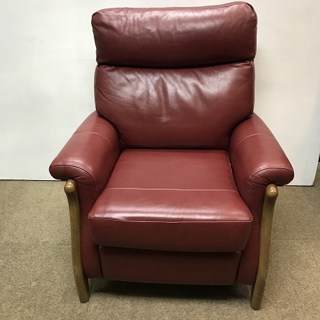 Cintique Red Leather Chair (Ref: 30142)